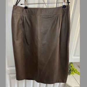 Lafayette 148 Lambskin Skirt Size 8